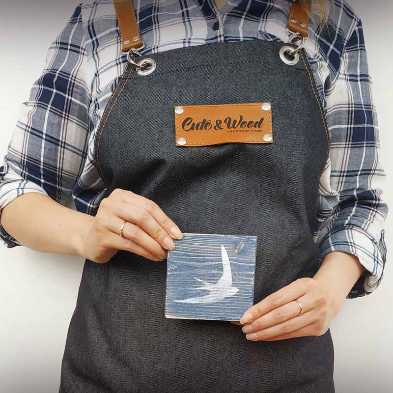 Деревянный декор с силуэтом птицы - описание и стоимость изделия